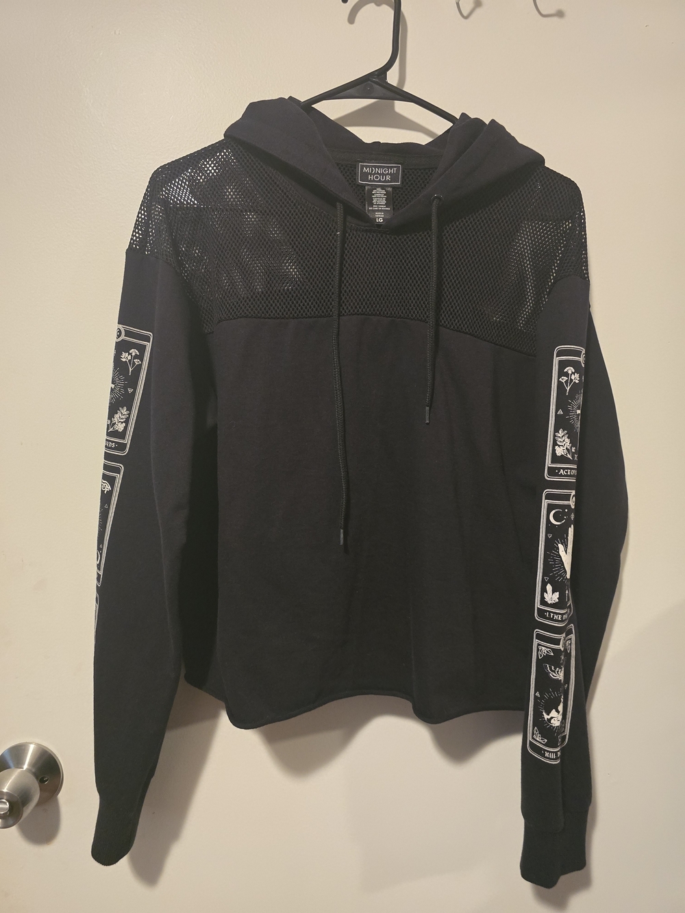 Midnight Hour NWOT Mesh Tarot Hoodie